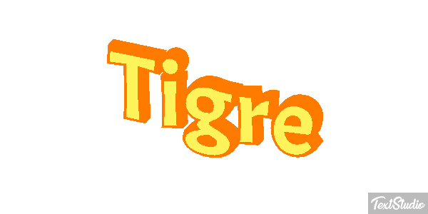Tigre Efeito do texto