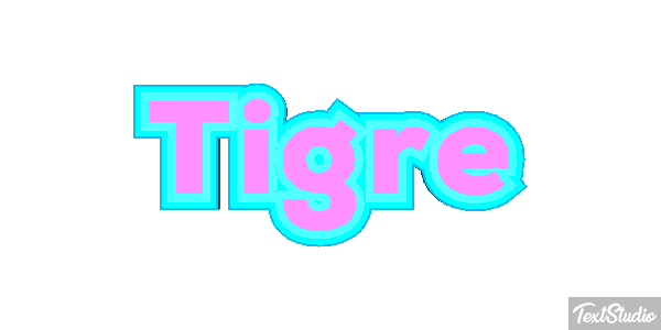 Tigre Efeito do texto