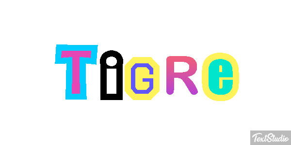 Tigre Efeito do texto