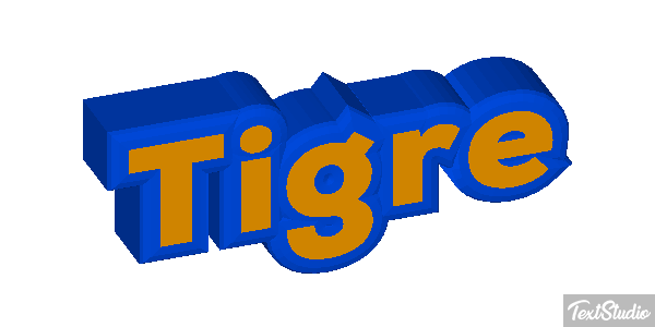 Tigre Efeito do texto
