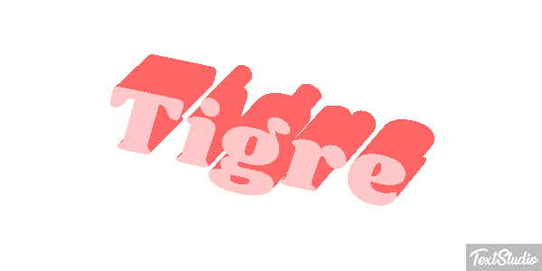 Tigre Efeito do texto