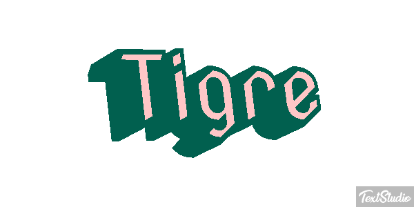 Tigre Efeito do texto