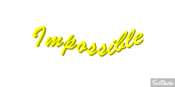 Impossible Tekst effect