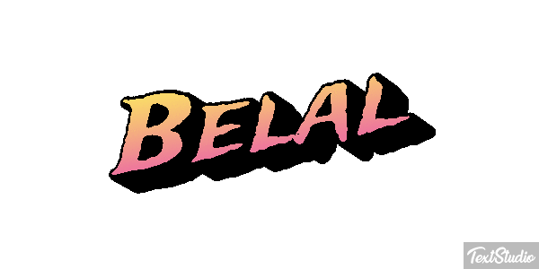Belal Text effect