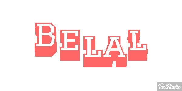 Belal Text effect