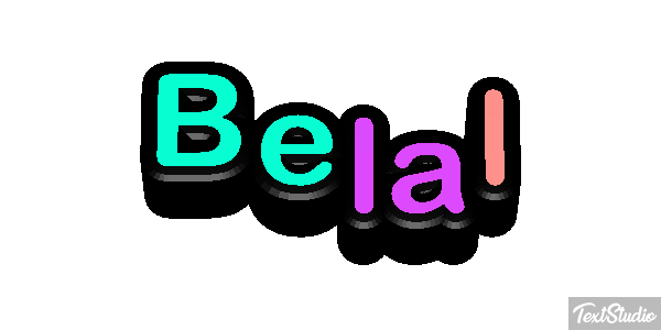 Belal Text effect