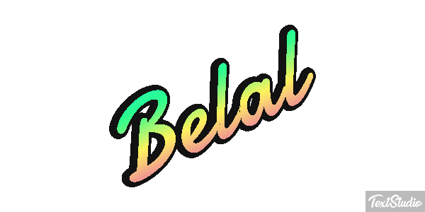 Belal Text effect