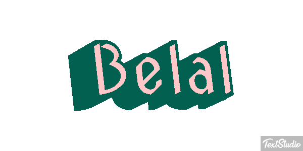 Belal Text effect