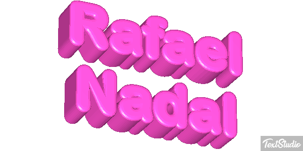 Rafael Nadal Text effect