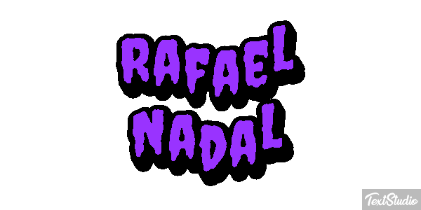 Rafael Nadal Text effect