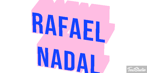 Rafael Nadal Text effect