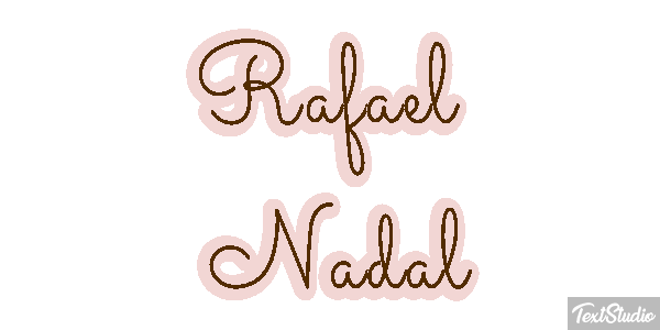 Rafael Nadal Text effect