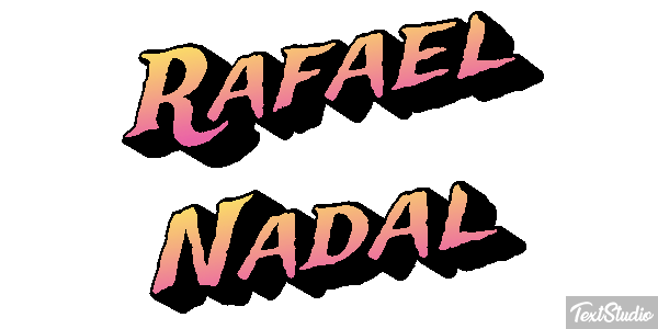 Rafael Nadal Text effect