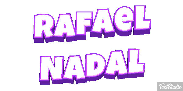 Rafael Nadal Text effect