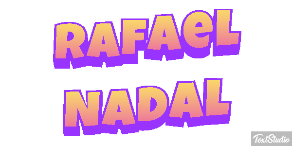 Rafael Nadal Text effect