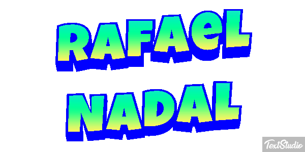 Rafael Nadal Text effect