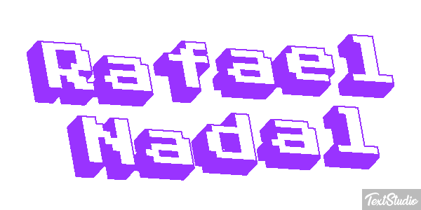 Rafael Nadal Text effect
