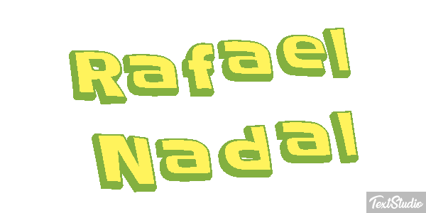Rafael Nadal Text effect