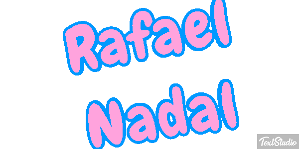 Rafael Nadal Text effect