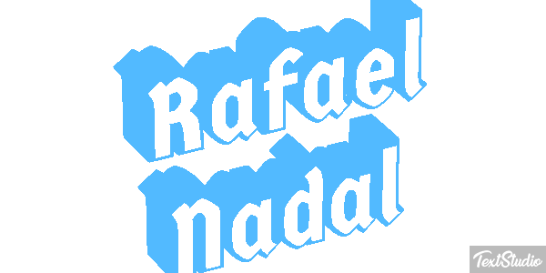 Rafael Nadal Text effect