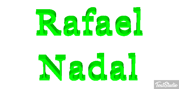 Rafael Nadal Text effect