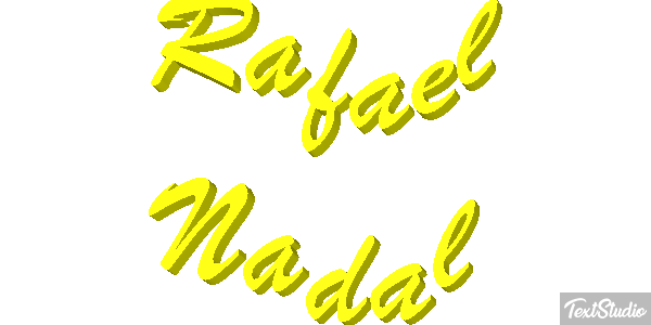 Rafael Nadal Text effect