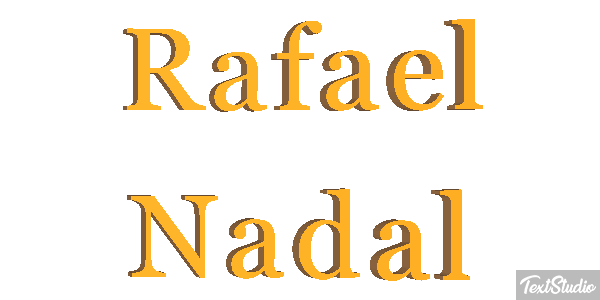 Rafael Nadal Text effect
