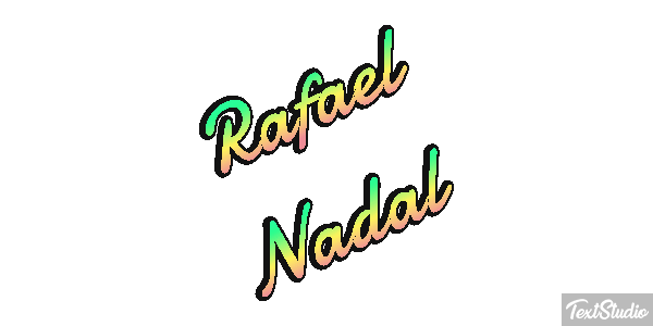 Rafael Nadal Text effect