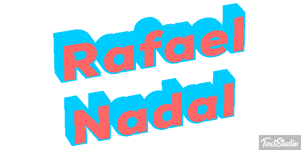 Rafael Nadal Text effect