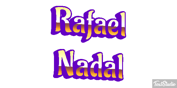 Rafael Nadal Text effect