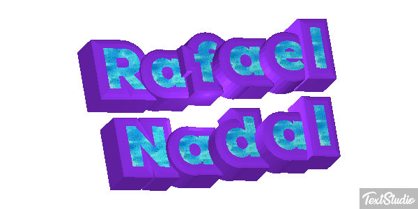 Rafael Nadal Text effect