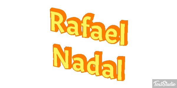 Rafael Nadal Text effect