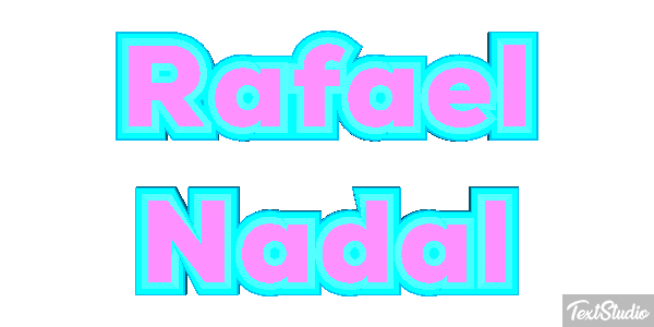Rafael Nadal Text effect