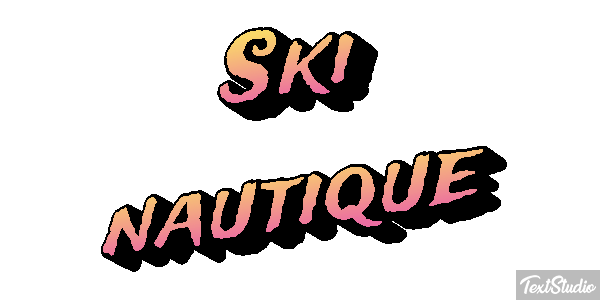 Ski nautique Текстовый эффект