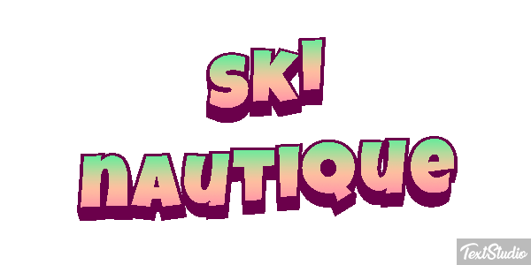 Ski nautique Текстовый эффект