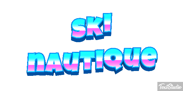 Ski nautique Текстовый эффект