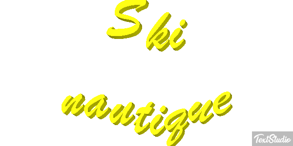 Ski nautique Текстовый эффект