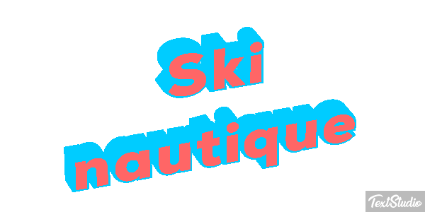 Ski nautique Текстовый эффект