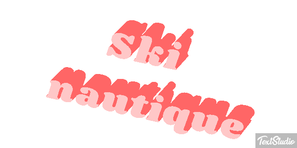 Ski nautique Текстовый эффект