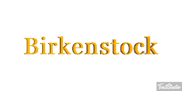 Birkenstock Efecto de texto