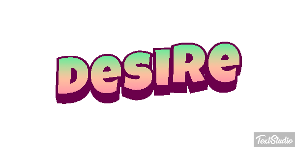 Desire Текстовый эффект