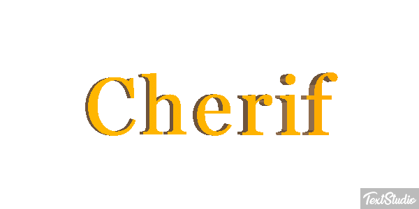 Cherif Text effect