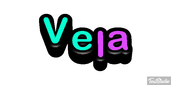 Vela Efeito do texto