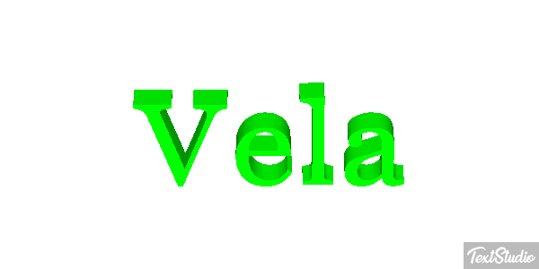 Vela Efeito do texto