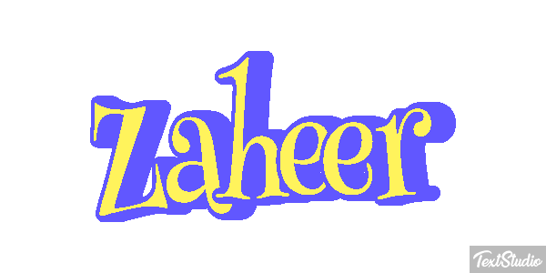 Zaheer Text effect