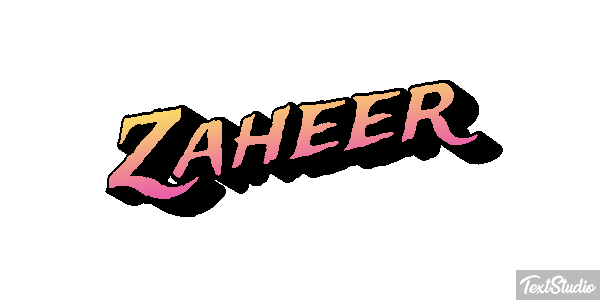 Zaheer Text effect