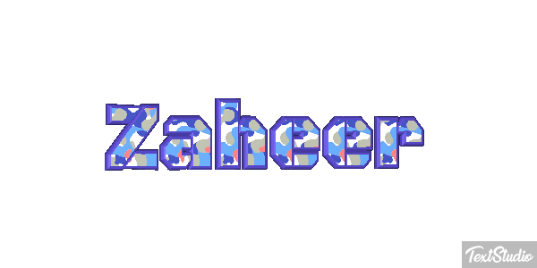 Zaheer Text effect