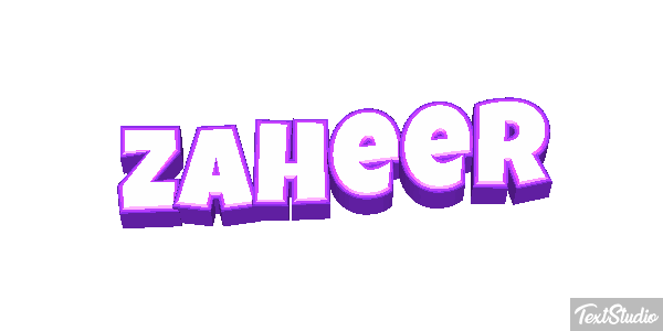 Zaheer Text effect