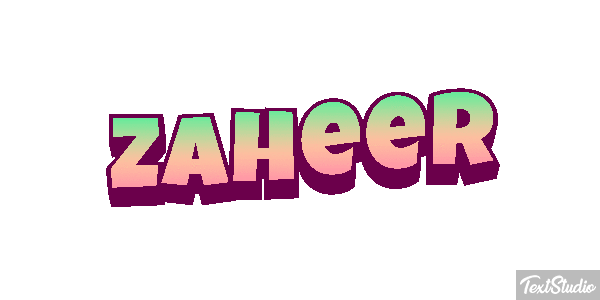 Zaheer Text effect