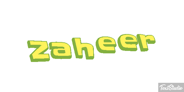 Zaheer Text effect